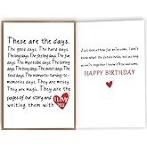 HEJOYN Happy Birthday Card & Gifts for Men Husband Wife Boyfriend Girlfriend Him Her Women, Romantic Birthday Decorations, Funny Bday Card
