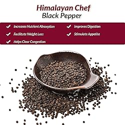 Himalayan Chef Whole Black Peppercorns, Square