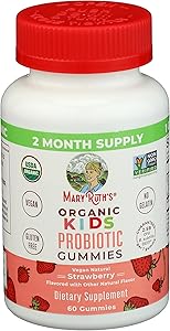 Mary Ruth's Organic Kids Strawberry Probiotic Gummies, 60 CT