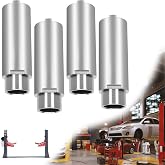 6" Tall Stack Extension Adapters for 2-Post Lift, 4Pcs Heavy Duty Truck Lift Adapters with 49mm Pin Diameter, 12,000 lbs Capacity #45 Steel Lifting Extensions for SUVs and Trucks with Running Boards