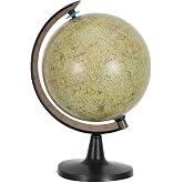 TOMETURE Moon Globe: 5.5" Dia, 8.7" H, Rotating Moon Globe with HD Printed Lunar Map &amp; Stable Base for Learning and Desk Decor - Teaching Aid for Geography and Astronomy