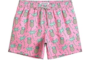 maamgic Mens Swim Trunks 5" with Mesh Lining Quick Dry Bathing Suits for Men Swim Shorts Swimwear