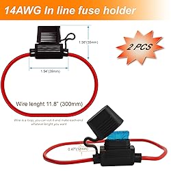 Gaoekoius 2 PCS 14 AWG Waterproof Heavy-Duty Inline