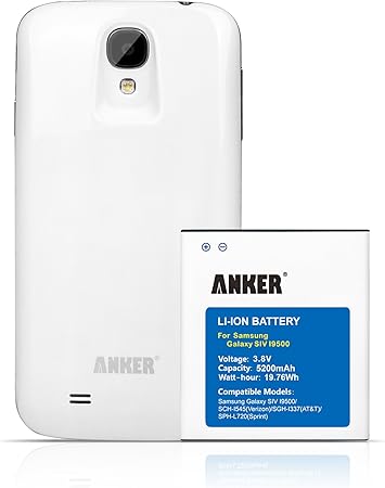 Anker 50mah Extended Battery For Samsung Galaxy S4 Amazon Co Uk Electronics