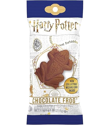 Amazon.com: Harry Potter Chocolate Frog and Collectible Card, 0.55 Ounces,  (2 Pack) : Grocery & Gourmet Food