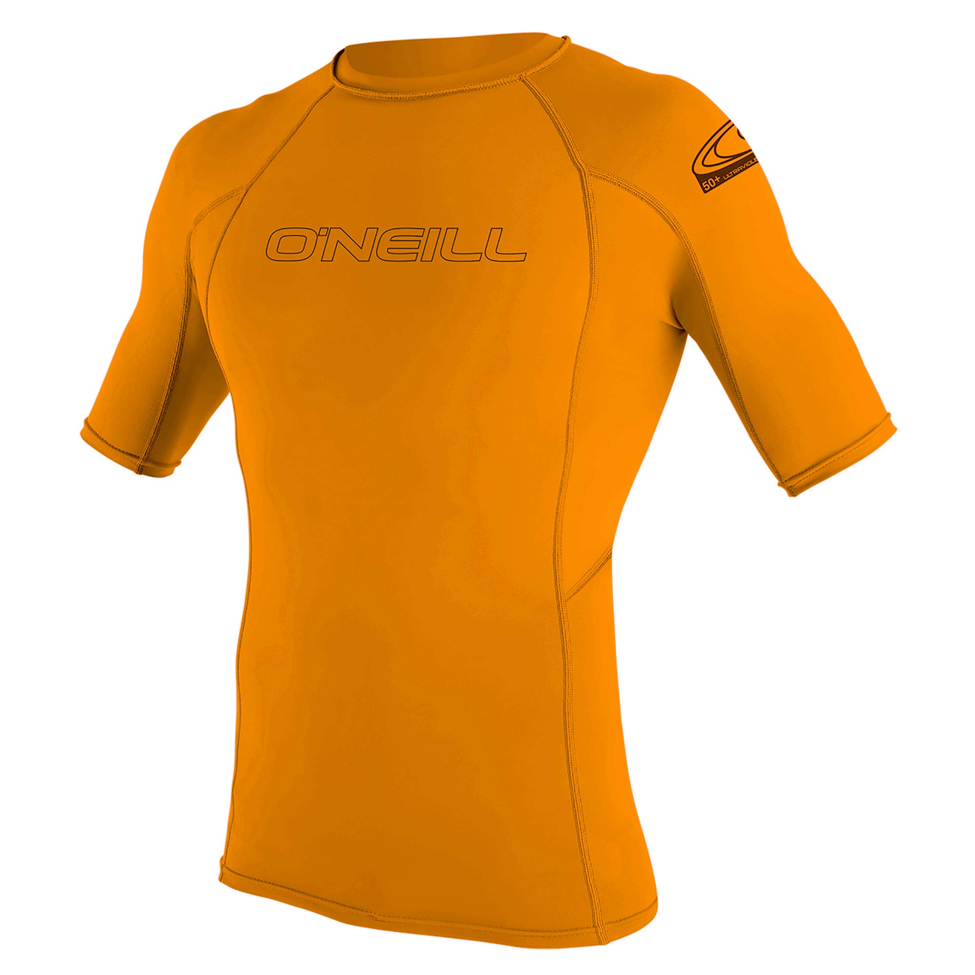 O'Neill Wetsuits Youth Basic Skins S/S Rash Guard - Blaze, 8