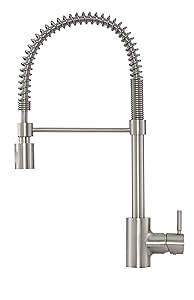 Danze DH451188SS The Foodie Single Handle Pre-Rinse Kitchen Faucet, 1.75 GPM, Satinless Steel Stainless