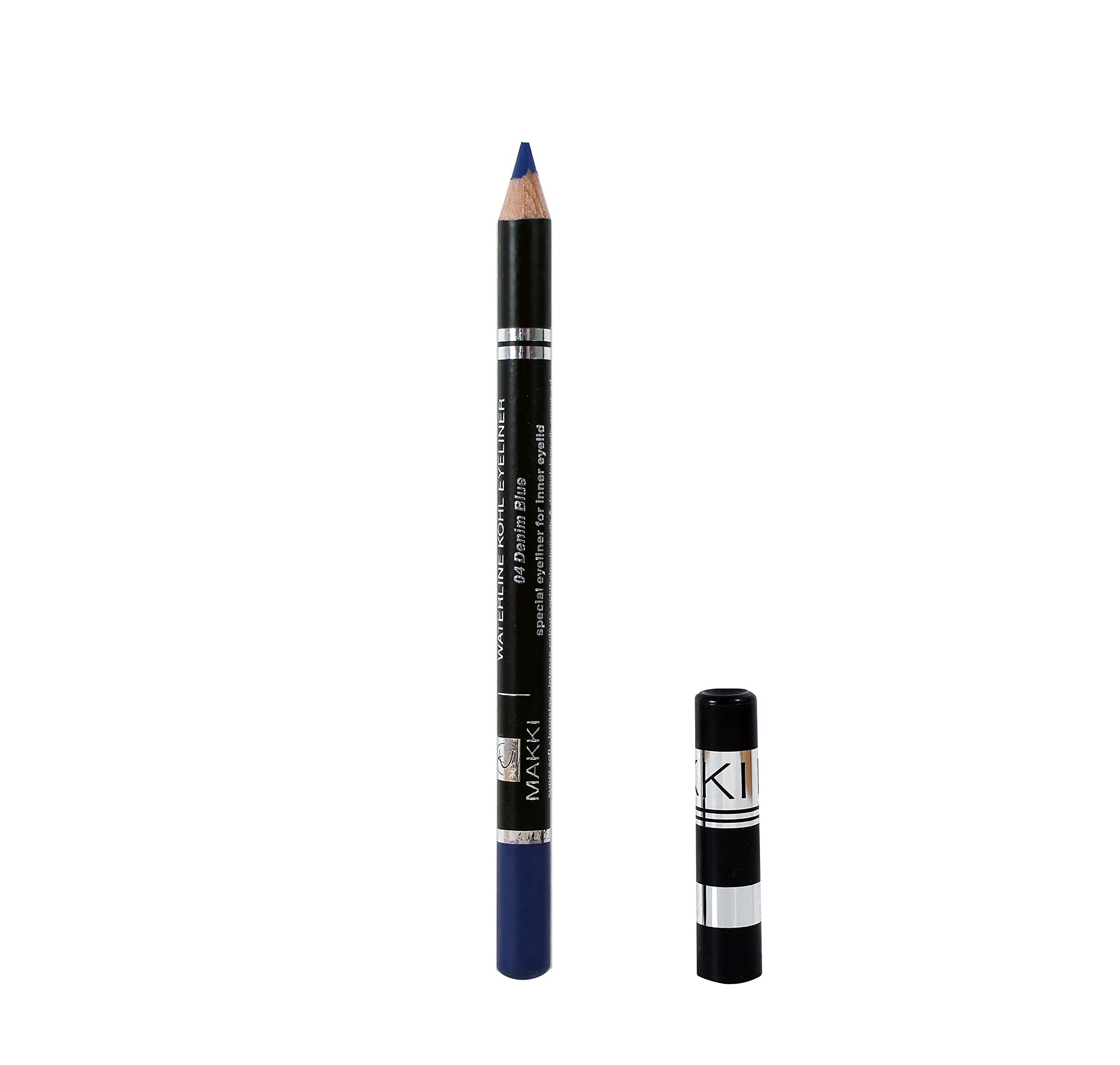 04 Denim Blue Waterline Kohl Eyeliner - Special Kajal for inner eyelids - vitalizing and Waterproof - sensitive eyes hypoallergenic eye liner Pencil — image 1