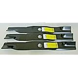 XHT 3 USA Blades KUBOTA K5647-34330 K5647-34340 1-1/8" Center Hole ZD21 ZD25 ZD28 ZD321 ZD326 ZD331