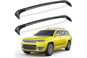 FengYu Roof Rack Cross Bars Compatible with 2021-2026 Jeep Grand Cherokee L 3-Row and 2022 2023 2024 2025 2026 Grand Cherokee WL 2-Row,All-Metal Aluminum Roof Rails Crossbars Rooftop Cargo Bars