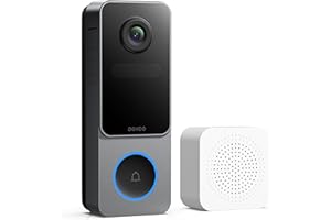 DEKCO Wireless Video Doorbell Camera, 2K Head-to-Toe View (9:16), 170° Wide Angle, Battery Powered Home Security, PIR Motion 
