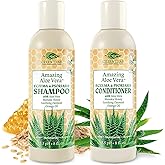 Eczema & Psoriasis Shampoo & Conditioner Set For Men & Women (2 Pack)-Aloe Vera & Manuka Honey for Gentle Itchy, Dry Scalp Treatment-Dandruff, Seborrheic Dermatitis, Sulfate-Free, Hypoallergenic 8oz