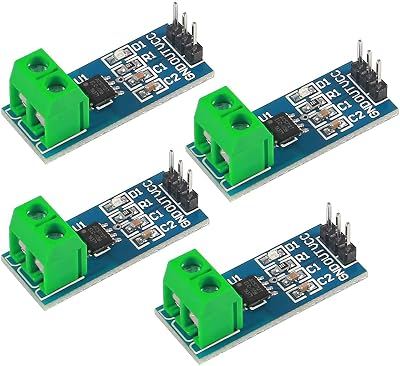 AOICRIE ACS712-20A 4PCS AC DC Current Sensor Module 20A Hall Effect