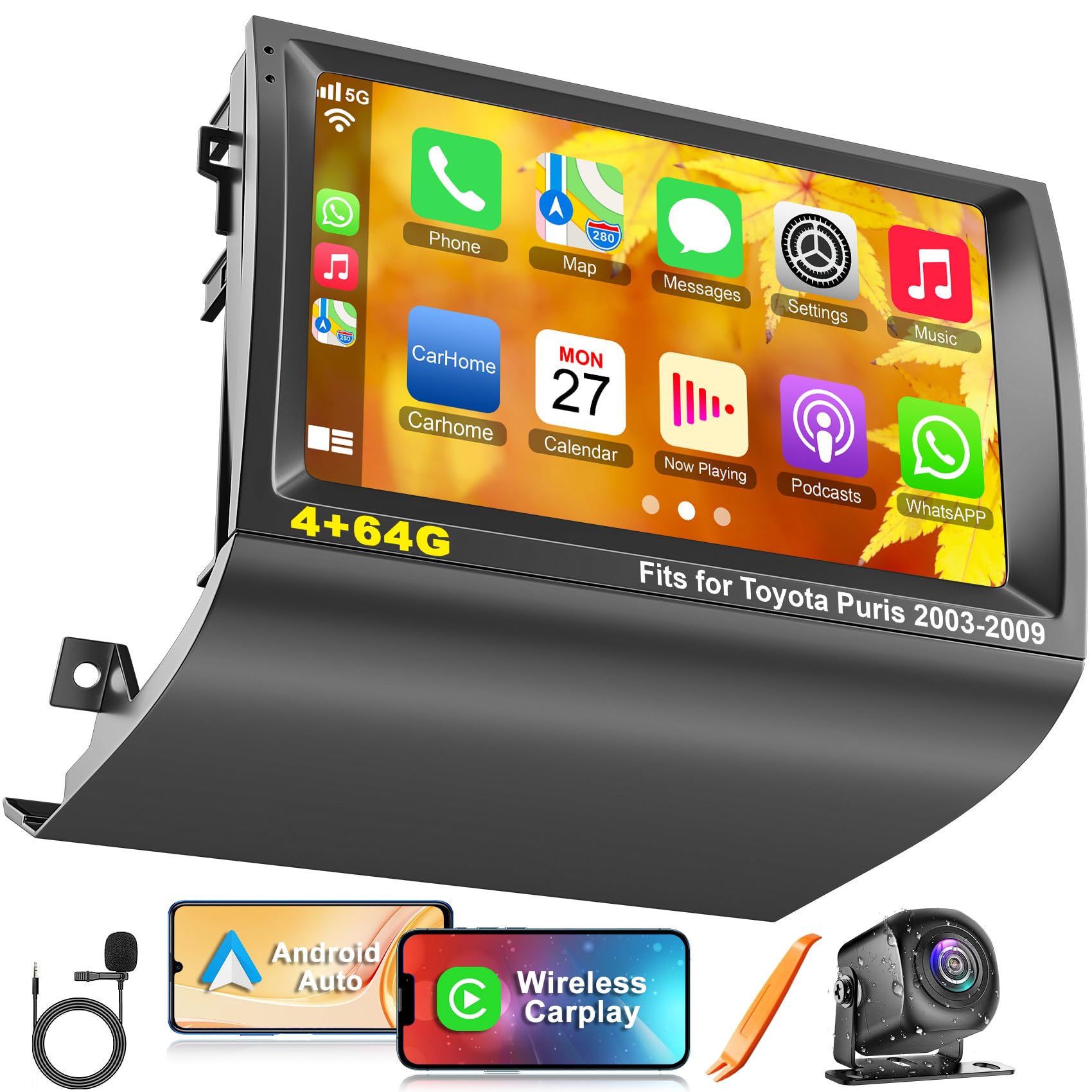 Photo 1 of *UNTESTED*
Car Radio for Toyota Prius 2003-2009 | Support Wireless A-pple Carplay Android Auto | GPS Navigation| Android 13 9" Touch Screen FM Bluetooth Head Unit | Backup Camera | 4G+64G