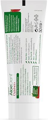 Aloe Dent Children's Aloe Vera Toothpaste Fluoride Free 50 ml Pack of 2 view 7
