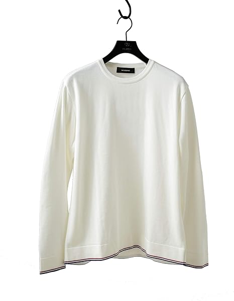 Amazon ナノユニバース Willlounge ウィルラウンジ Wlg セーター思いきり洗えるニット クルーネック メンズ M ホワイト セーター 通販