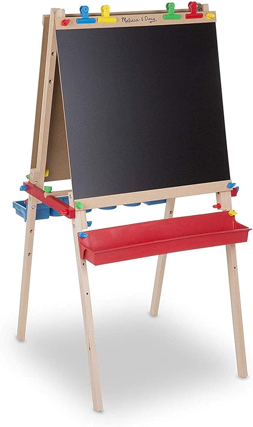 melissa & doug double sided wooden art easel