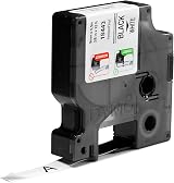 Dymo Rhino Industrial Vinyl Labels 9 mm x 5.5 m Black on White Self-Adhesive view 2