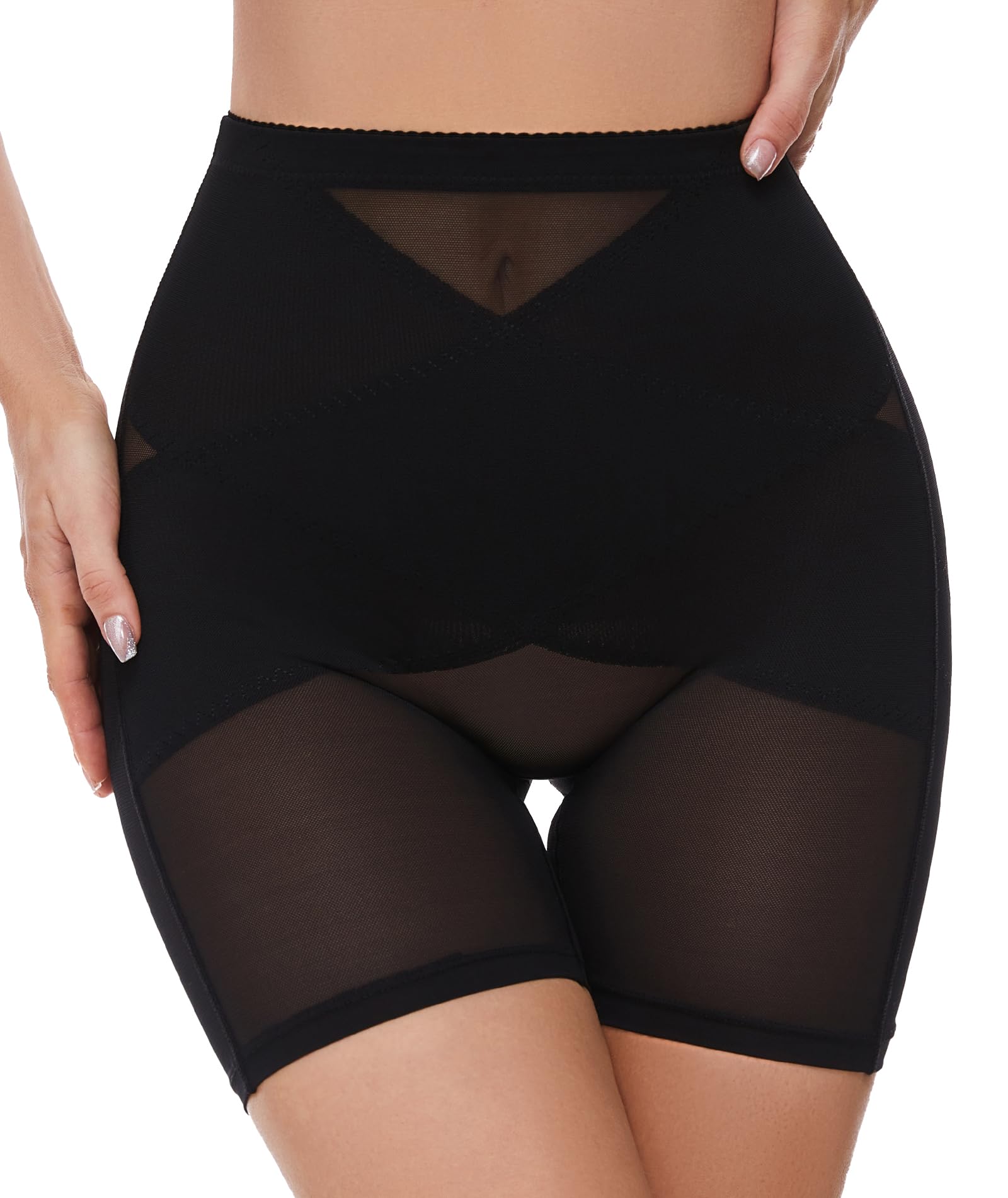 Photo 1 of SIMIYA Shapewear Tummy Control Body Shaper for Women Compression High Waisted Trainer Black