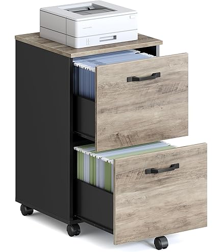 Bush Furniture Key West - Escritorio Con 2 Cajones Laterales