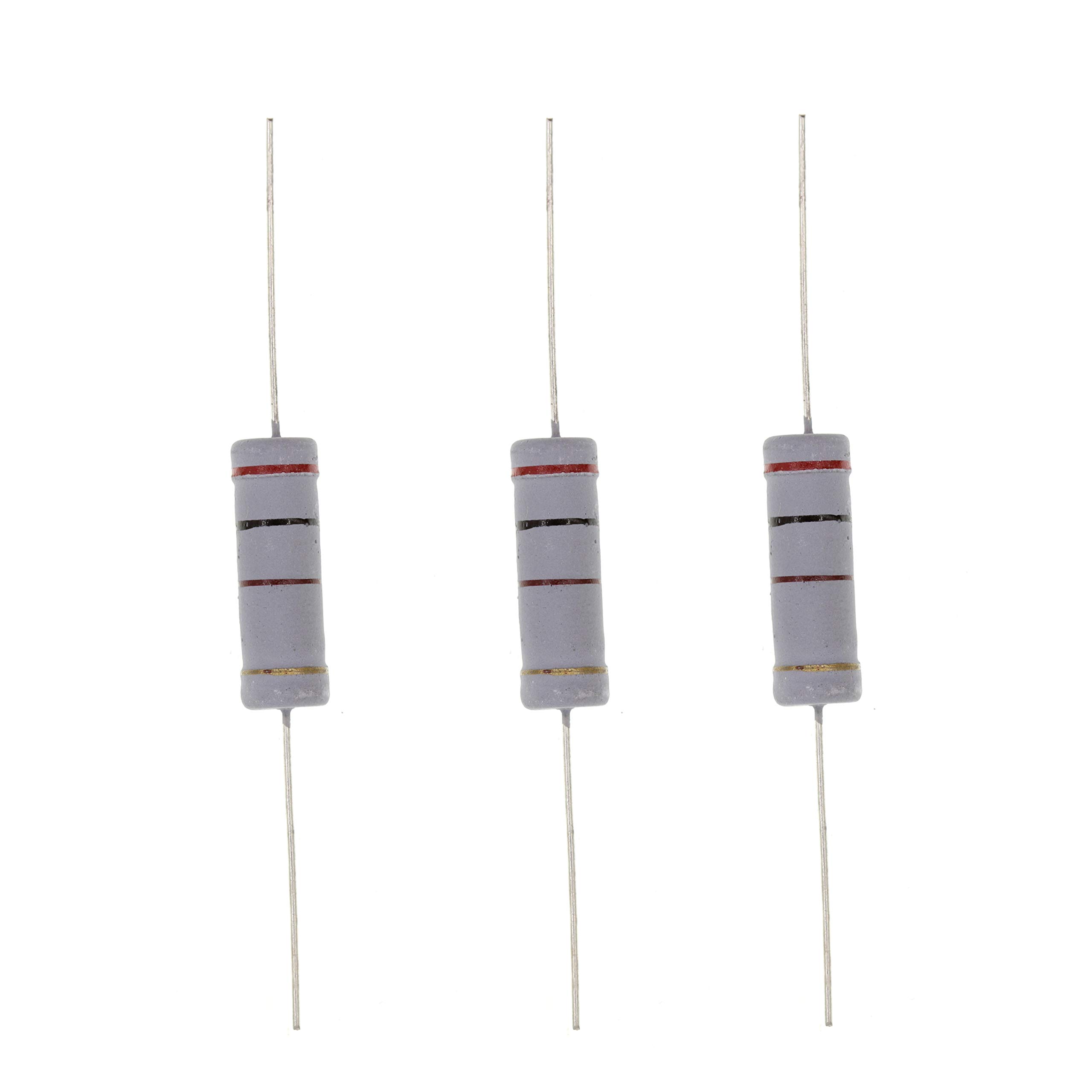 HUABAN 10PCS 5W 5 Watts 200R 200 Ohm 5% Metal Oxide Film Resistor