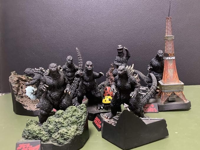 Amazon ゴジラ 全集 7体セット 酒井ゆうじ ジオラマ ミニフィギュア 怪獣総進撃 ゴジラ 対 ガイガン ゴジラ 対 ヘドラ など まとめ売り フィギュア ドール 通販