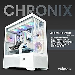 Zalman CHRONIX Mid Tower ATX Gaming PC Case with 3