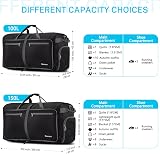 Gonex 150L Large Foldable Duffle Bag Shoes Compartment Black view 4