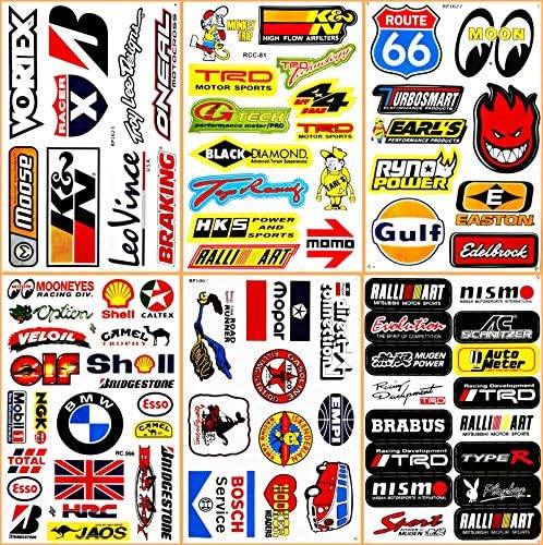 Motorsport Cars Mopar BMW Texaco Nascar Drag Racing D6096 Lot 6 Graphic Vinyl Decals Stickers