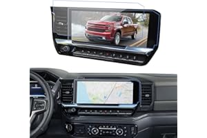 LANTU 2PCS 2022-2025 2026 Silverado Sierra Nano Screen Protector for 2024 2025 2026 Silverado 1500 Sierra 1500 2500HD 3500HD Accessories 13.4 Inch Navigation Screen Protector