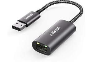 Anker USB 3.0 to Ethernet Adapter, PowerExpand USB 3.0 to Gigabit Ethernet Adapter, Aluminum Portable USB-A Adapter Compatibl