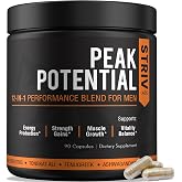 STRIVLABS Peak Potential 12-in-1 Testosterone Support for Men | Fenugreek, Ashwagandha &amp; Tongkat Ali - Natural Strength, Energy &amp; Muscle Builder