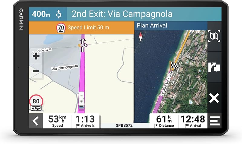Garmin Camper 1095 Caravan GPS 10" EU Maps Custom Routing Live Traffic