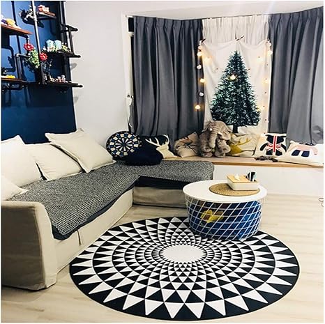 Amazon A Zhp リビングルームラウンドカーペットコンピュータチェアマットラグマット子供がクロールマットテントフロアマットクロークラグ マルチサイズを再生します フロアマット Color B Size Round 0cm ラグ カーペット オンライン通販