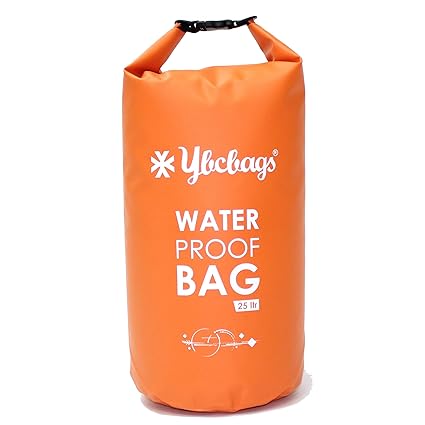 YBC 100% Waterproof 25L Outdoor Dry Bag (Orange)
