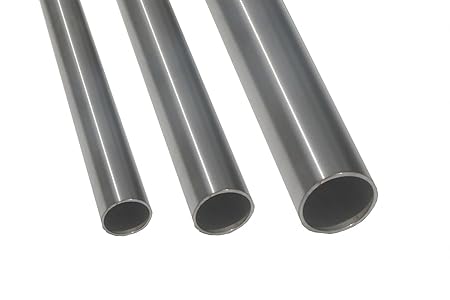 Edelstahlrohr V2A Edelstahl Geländer Rohr Rundrohr 30x2mm geschliffen Korn 240 bis 2m Länge wählbar, Länge:1.2m - 120cm - 120
