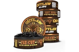 OUTLAW DIP COMPANY Outlaw Ramblin' Root Beer NiC-Safe™ Fat Cut - 6 Pack - Tobacco & Nicotine Free Chew