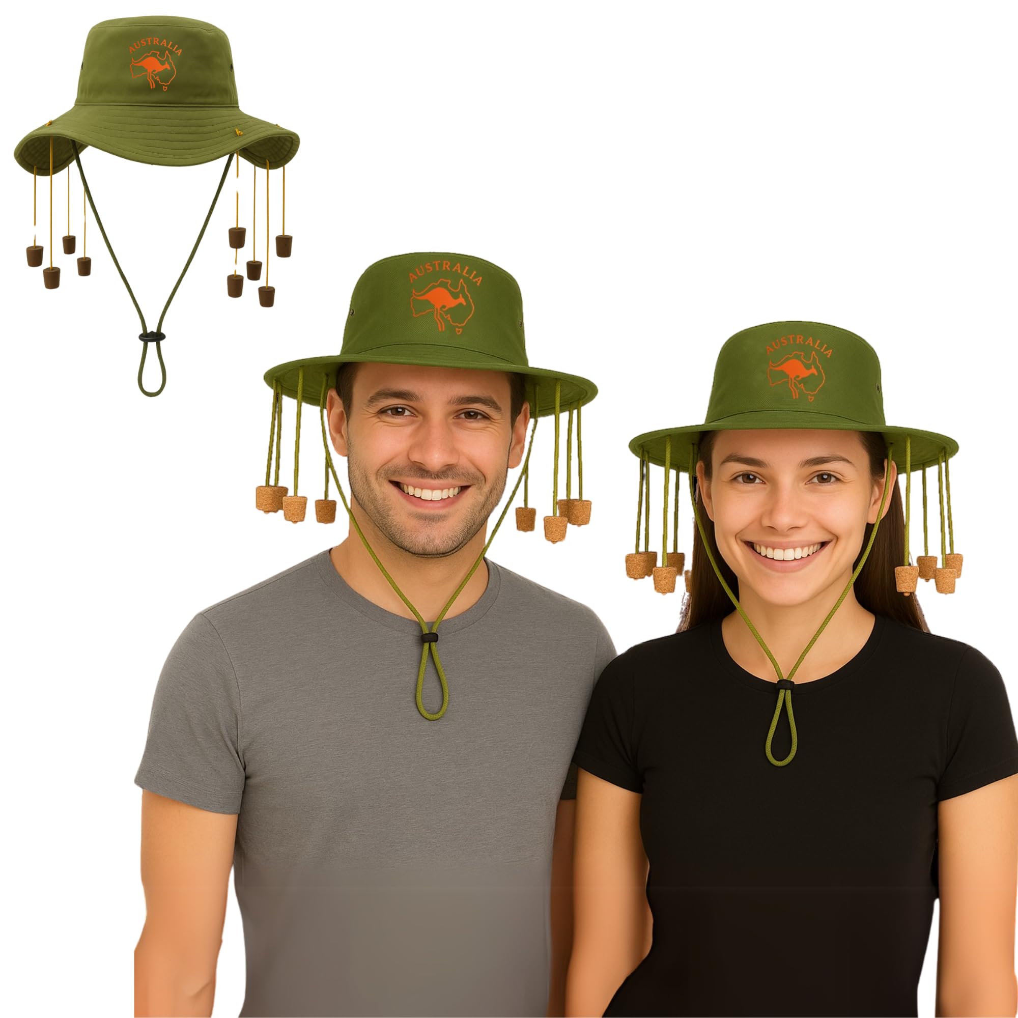 FNA FASHIONS® Unisex Australian Corks Hat - Perfect for Parties & Aussie Celebrations