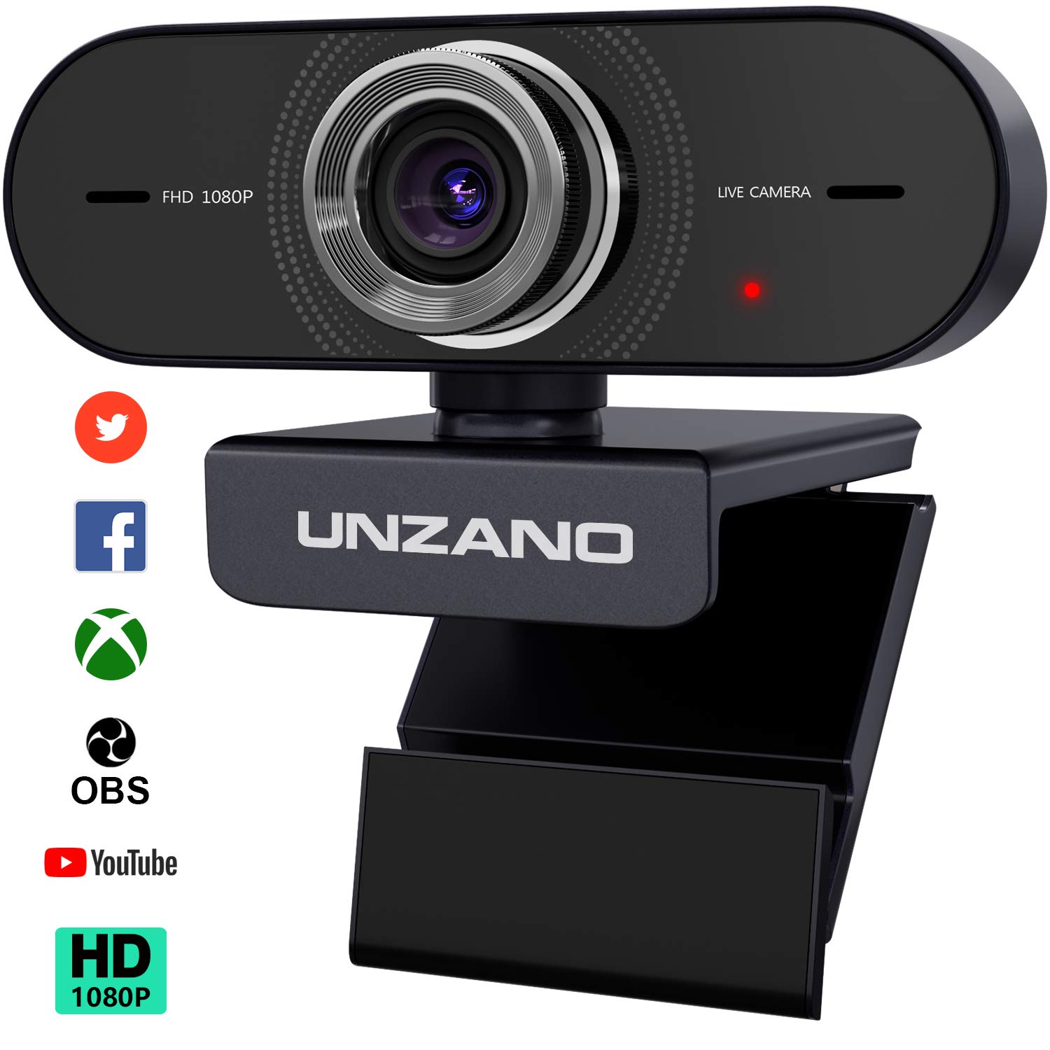 Unzano cam for Streaming HD 1080P Computer Camera Amazon.in