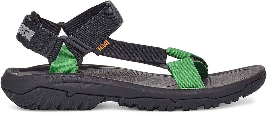 green teva sandals