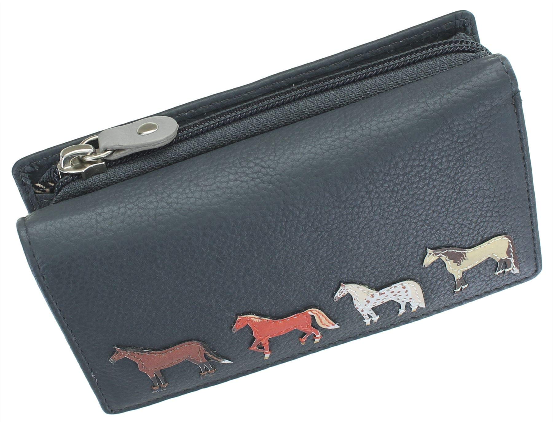 Mala Leather Best Friends Collection Leather Purse RFID 3511_65 Grey