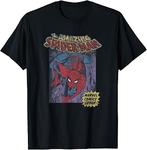 Marvel Spider-Man Classic Amazing Spider-Man Comic T-Shirt