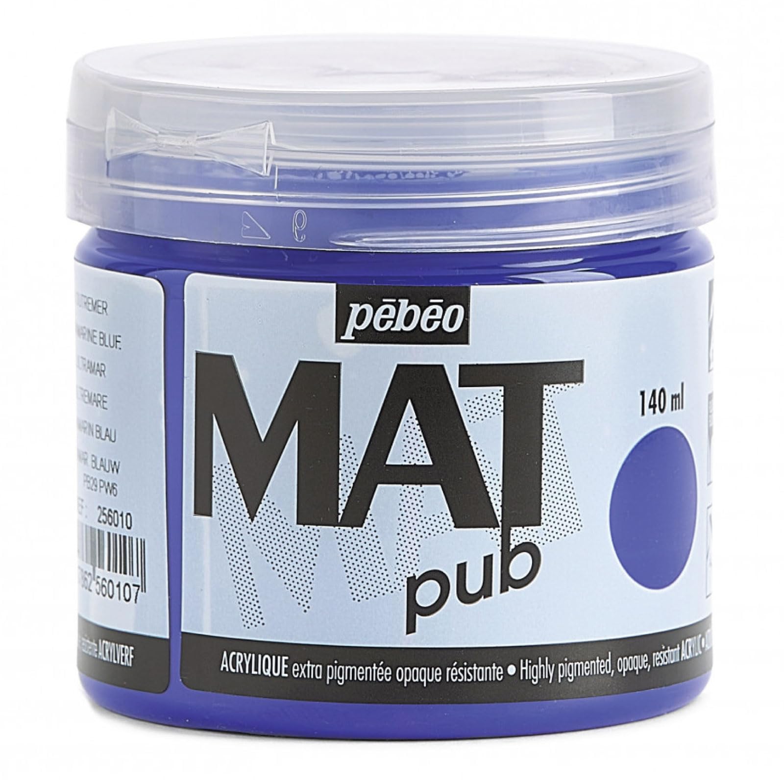 PEBEO Mat Pub, Ultramarine Blue, 140ml