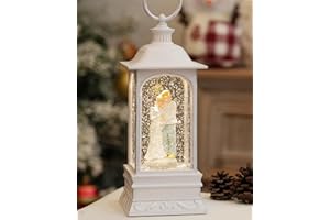 EDDORUNNING Pregnant Mom Snow Globe Decorations Gift, 6H Timer, Battery & USB Operated Mothdays Day Decorations Snow Globe to Celebrate Memorial Day, New Mothers Gifts for Expectant Dad and Mom