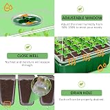 YAUNGEL Seed Trays 120 Cells with Heightened Lids 0.8mm PVC 20 Labels view 5