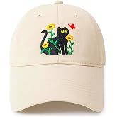 Cat Lover Gifts for Women Cat Baseball Hat Halloween Birthday Gifts for Mom | Extended Brim Coverage, Breathable &amp; Comfortable, Adjustable Custom Fit, Gift for Pet Lovers