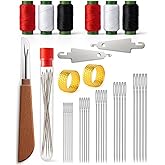 37PCS Sewing Tool Set, Steel Needles for Hand Sewing, Big Eye Steel Sewing Needle Kit, Needles Thread Hand Repair Tools, Portable DIY Hand Made Craft Set for Handcraft Lovers