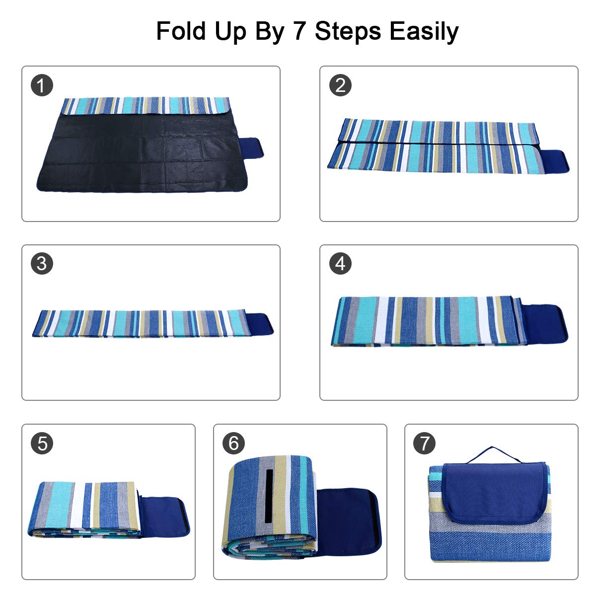 Kevinlucky Outdoor & Picnic Blanket Waterproof Extra Large 78\