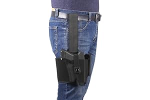 Drop Leg Holster, Pvnoocy Adjustable Thigh Holster for Men&Women, Universal Drop Leg Holster Fits 1911, Glock 17/19/23, Beretta 92FS, Sig Sauer P320/P220 and More Pistols, Right Hand