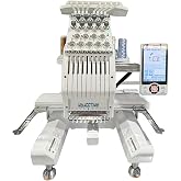 MYADDTIME Embroidery Machine with 8 Needles, 7" Touch Screen, 7.8"x11.8" Embroidery Area, New Gen of Home &amp; Small Business Embroidery Machine for Flat, Hat, T-shirt and more